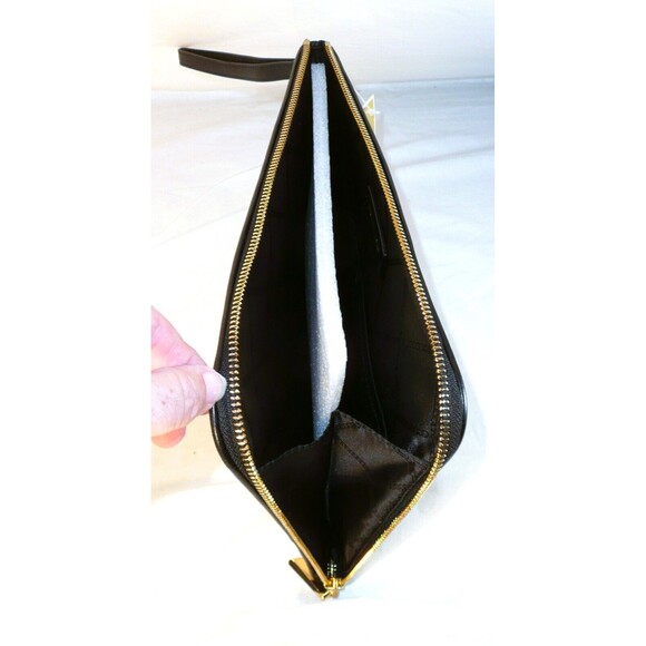 Michael Kors Pouch Love Los Angeles Natural Canvas Wristlet Purse Bag Clutch New - Picture 6 of 9